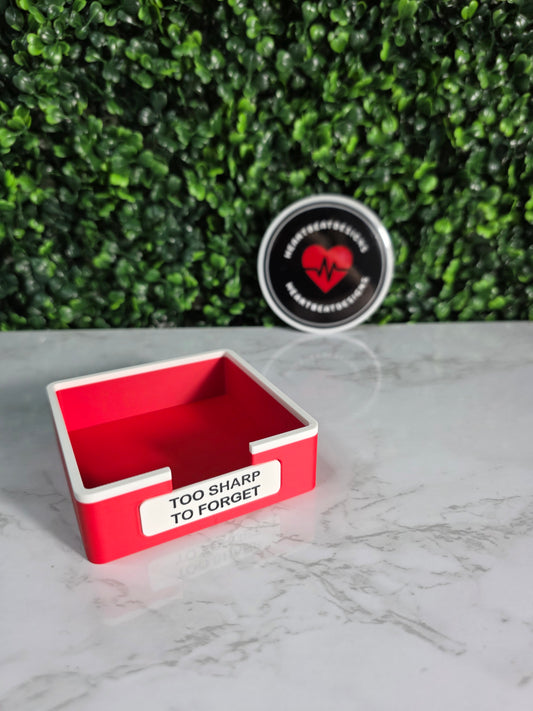 Sharps Container Post-it Note Holder | 3D Printed